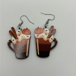 ✨5/$25✨ Pumpkin Spice Latte Earrings